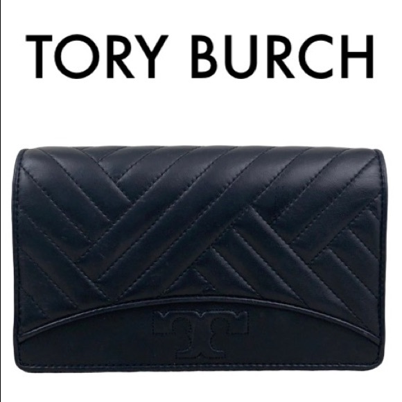 Tory Burch Handbags - TORY BURCH FLEMING LEATHER CLUTCH BAG WALLET